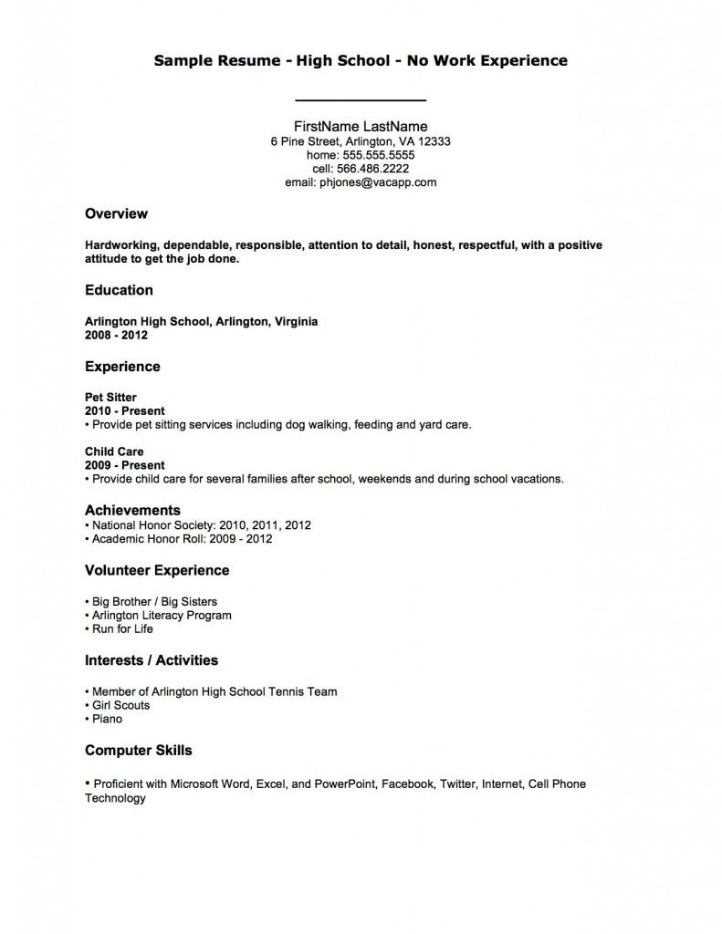 first resume examples on resume examples sample resume high school no work experience first job resume template resume sample f first job resume job resume examples job resume template