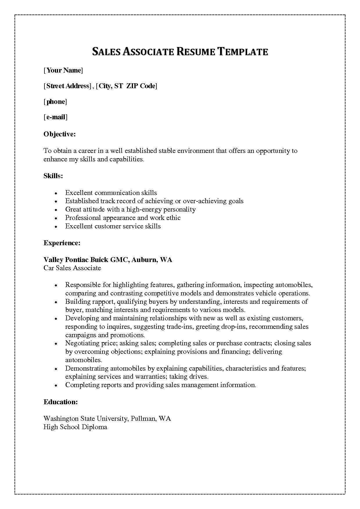 sales associate skills on 65 best of images of good examples of skills and abilities for resume resume sales resume resume examples