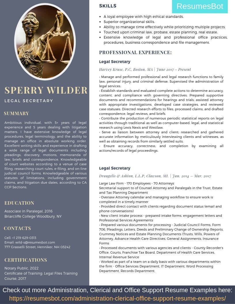 legal assistant resume sample pdf on legal secretary resume samples templates pdf doc 2021 legal secretary resumes bot resume template examples resume examples writing a cover letter