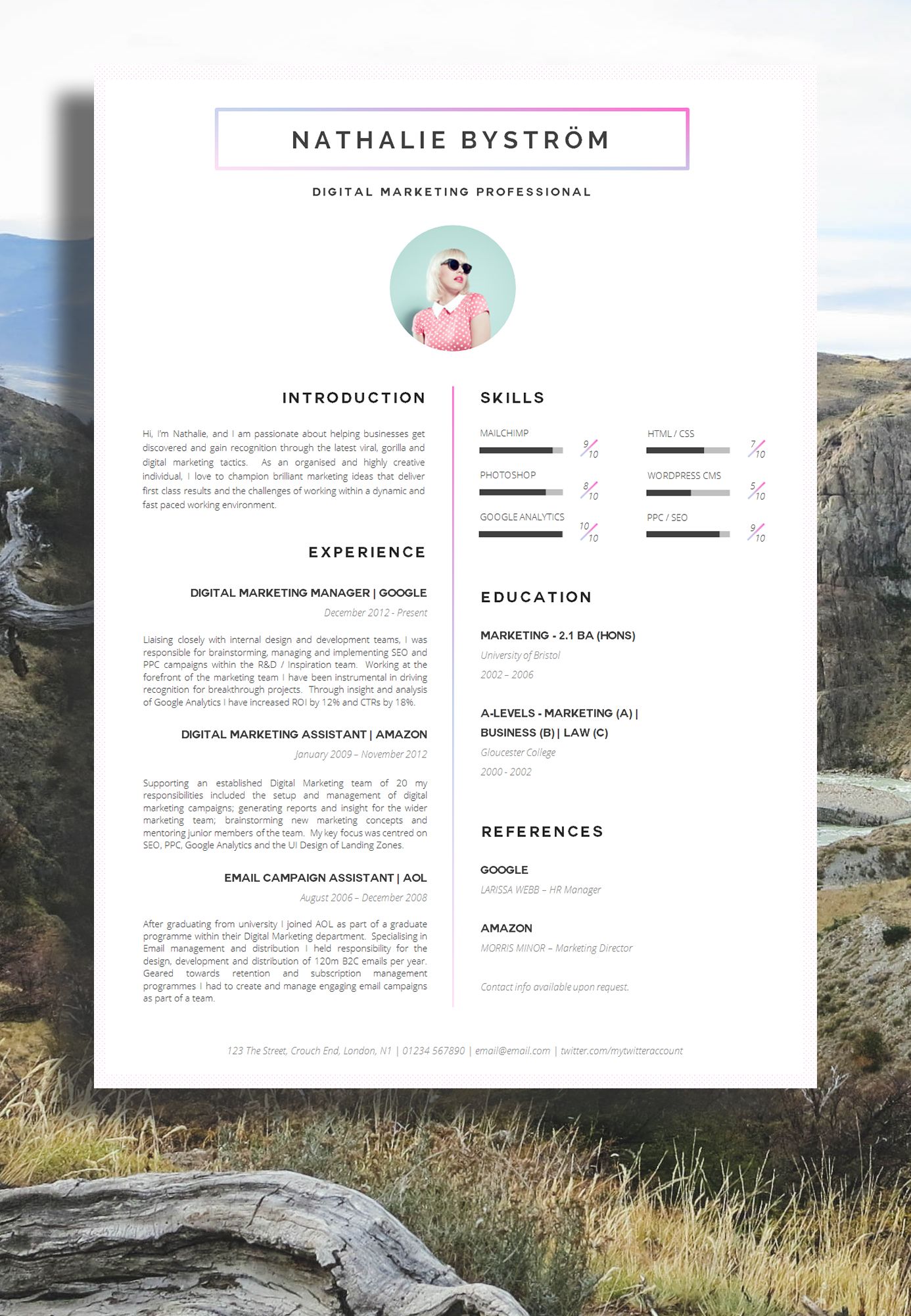 creative marketing resume example on creative cv template for word cv design creative resume template designer cv marketing resume for word impact resume compton curriculums originales creative cv template curriculums creativos