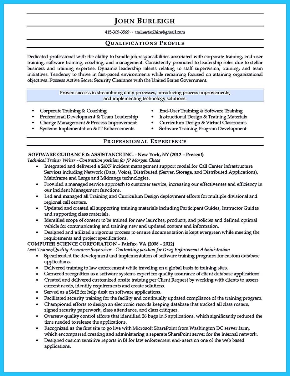 personal trainer resume points on cool brilliant corporate trainer resume samples to get job check more at http snefci org brilliant corporate trainer resume samples get job