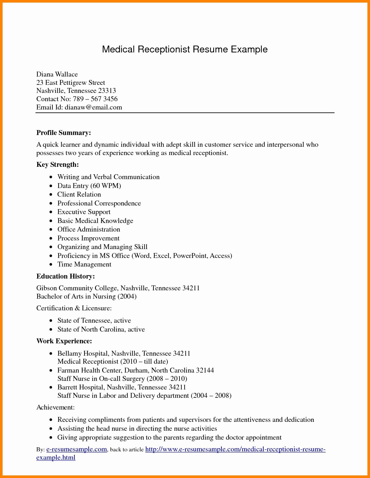medical office assistant job description resume best of 8 medical receptionist job description receptionist job duties on medical office assistant job description resume best of 8 medical receptionist job description