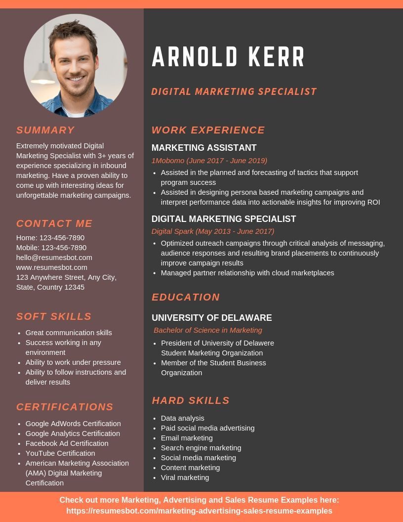 resume template for digital marketing on digital marketing specialist resume samples templates pdf doc 2021 digital marketing specialist resumes bot resume examples digital marketing resume