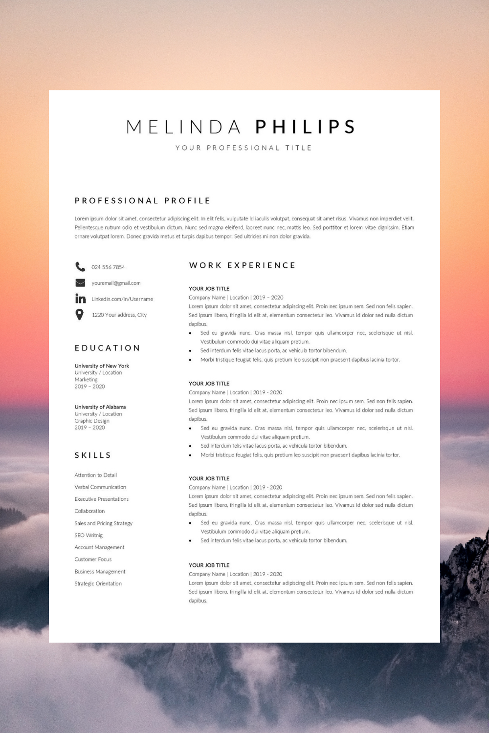 professional cv template word resume template minimalist etsy in 2021 cv template professional resume template cv template word resume outline 2021 on professional cv template word resume template minimalist etsy in 2021 cv template professional resume template cv template word