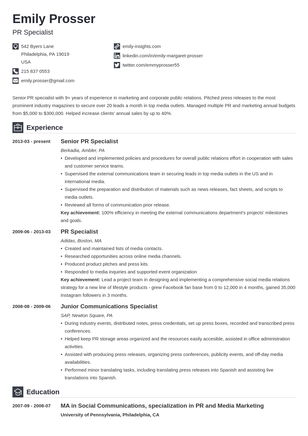 public relations resume example template iconic cv examples writing a cv resume examples how to write a good resume on public relations resume example template iconic cv examples writing a cv resume examples