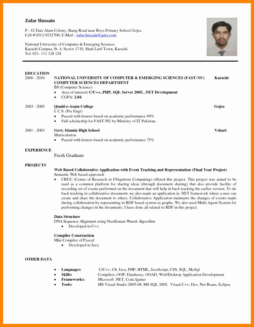 entry level computer science resume elegant 8 cv sample for fresh graduate doc in 2021 cv template word computer science entry level resume computer science engineer resume on entry level computer science resume elegant 8 cv sample for fresh graduate doc in 2021 cv template word computer science entry level resume