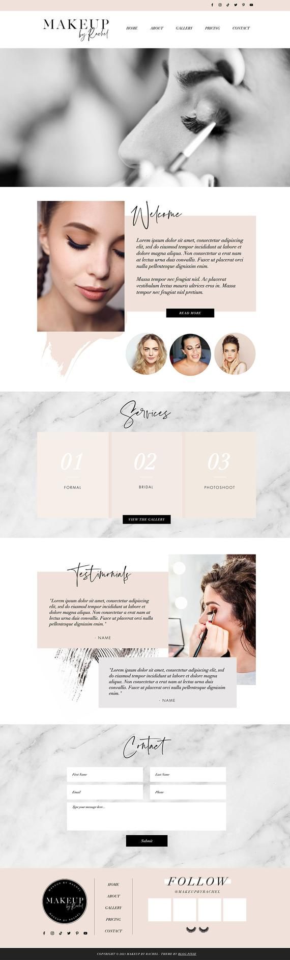 makeup artist website on wix website template makeup artist wix website design wix etsy in 2021 makeup artist website wix website templates wix templates