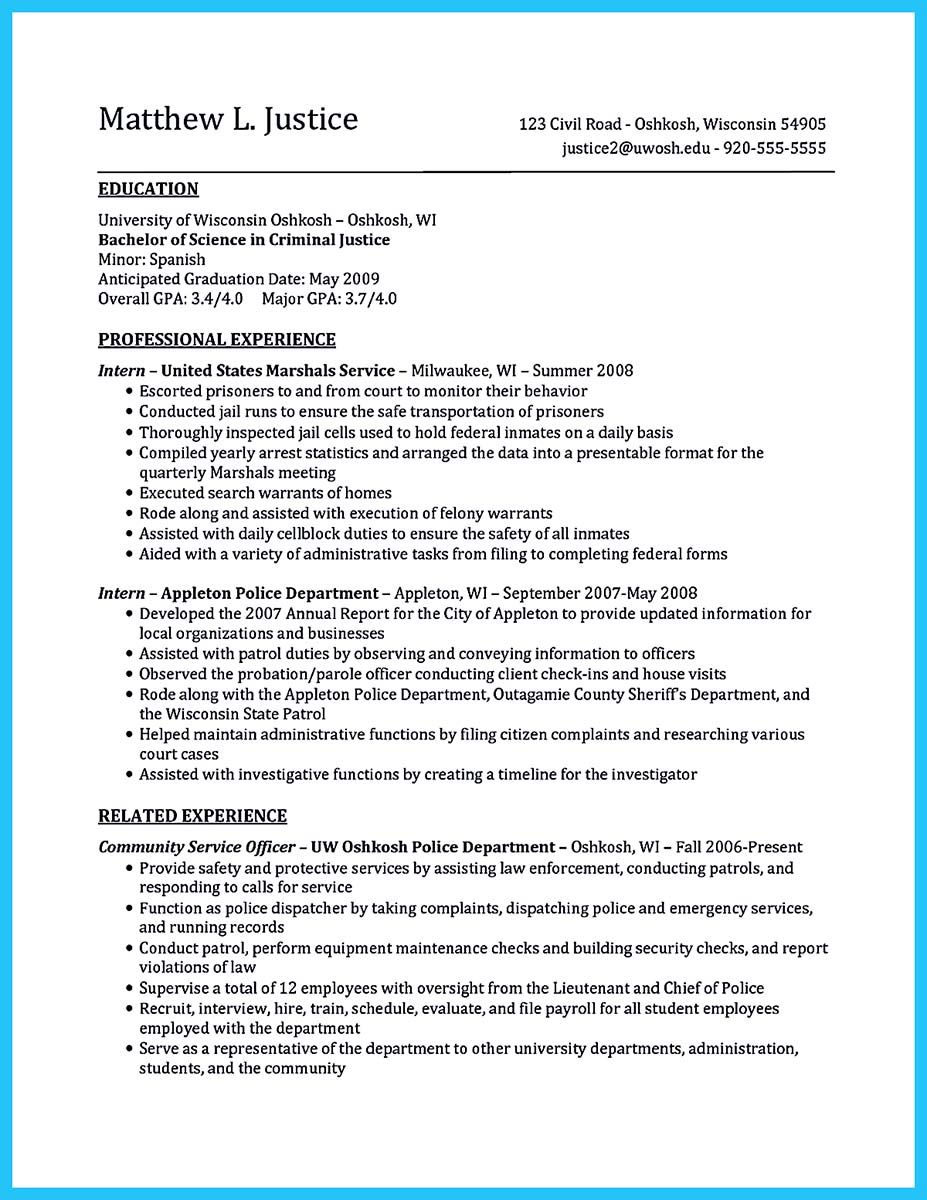 awesome best criminal justice resume collection from professionals criminal justice resume examples resume template summary of qualifications examples on awesome best criminal justice resume collection from professionals criminal justice resume examples resume template