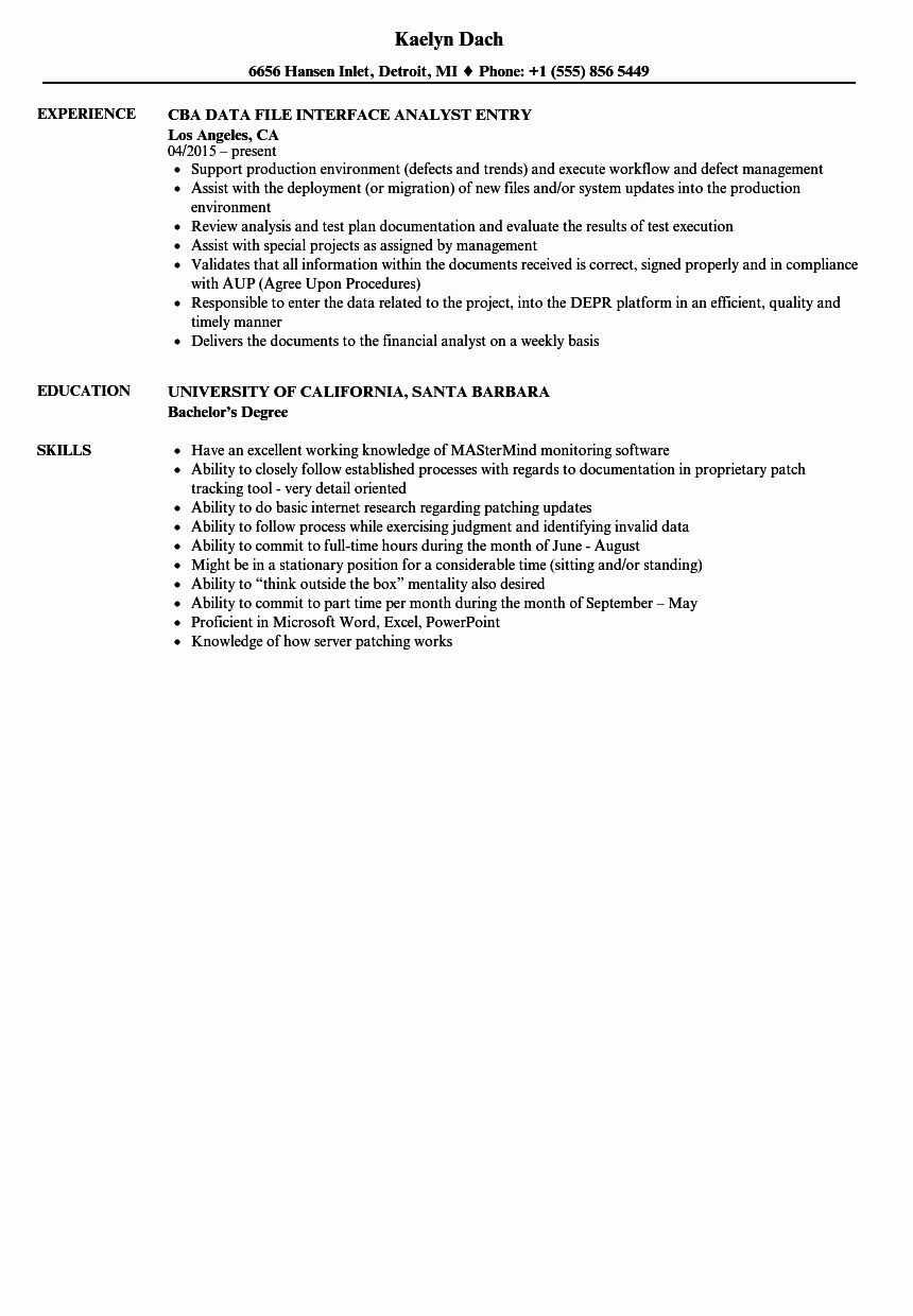 data analyst resume objective on pin on resume example