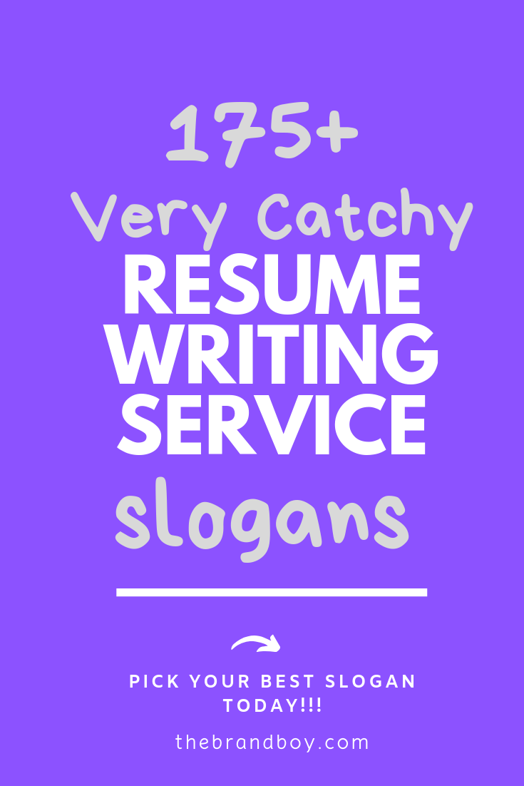 resume writing companies on 195 best resume writing company slogans and taglines resume writing resume writing services best resume