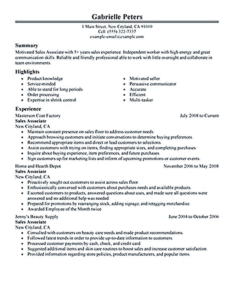sales associate resume on get the call of interview with these sales associate resume tips good resume examples job resume format resume examples