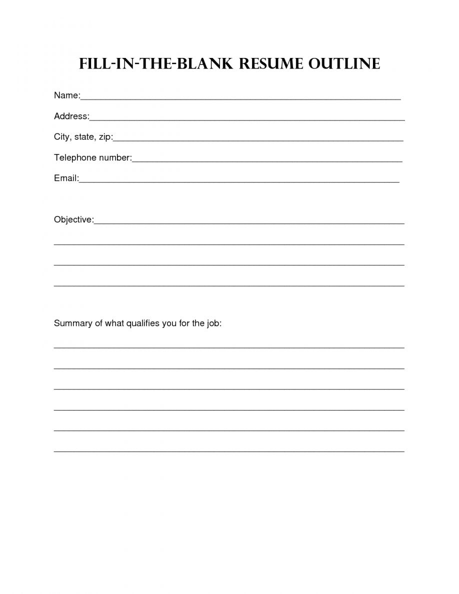 printable fill in the blank resume form free resume templates get resume outline free printable resume templates free printable resume resume builder free download pdf on printable fill in the blank resume form free resume templates get resume outline free printable resume templates free printable resume