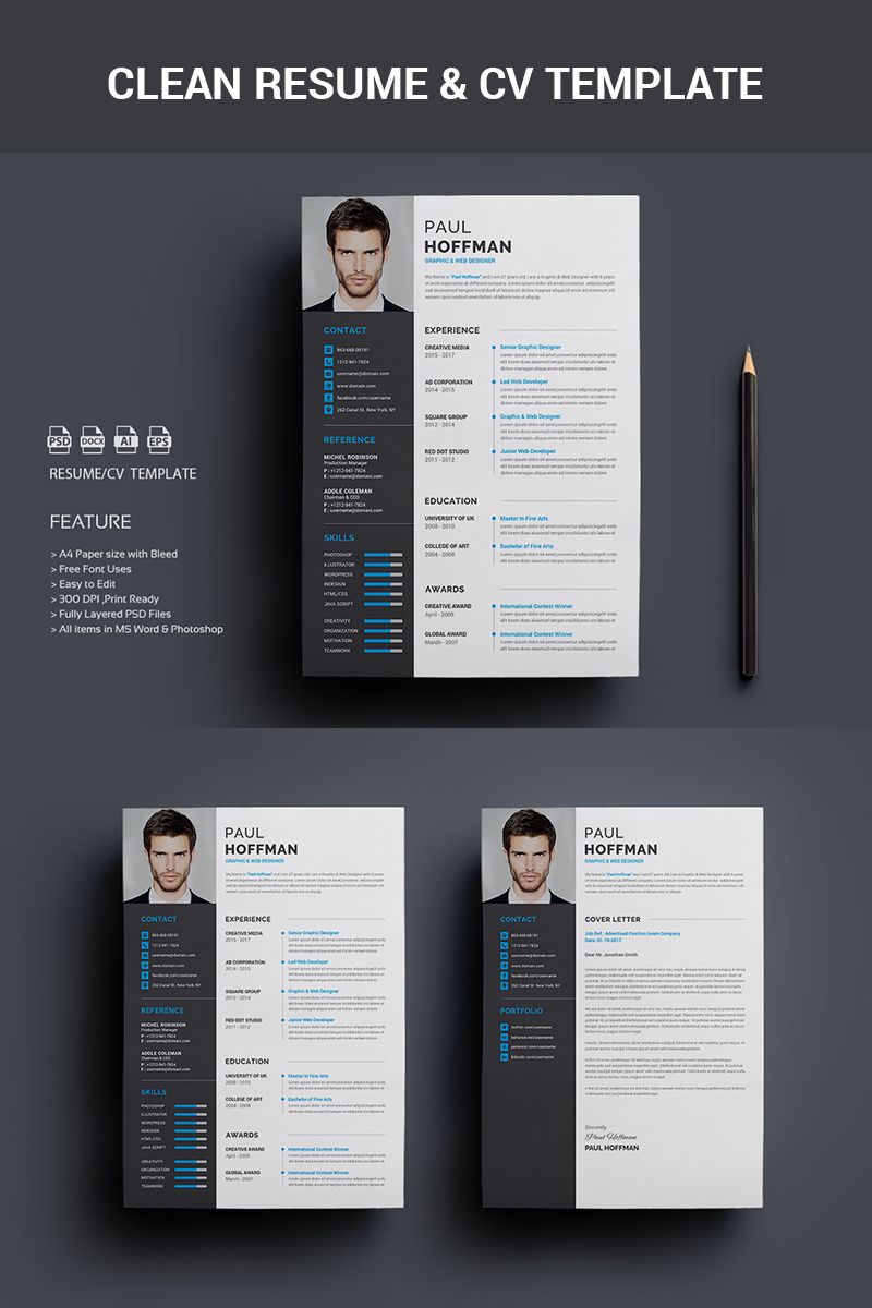 resume psd template on resume cv paul hoffman resume template templatemonster creative resume template free resume template free free printable resume templates