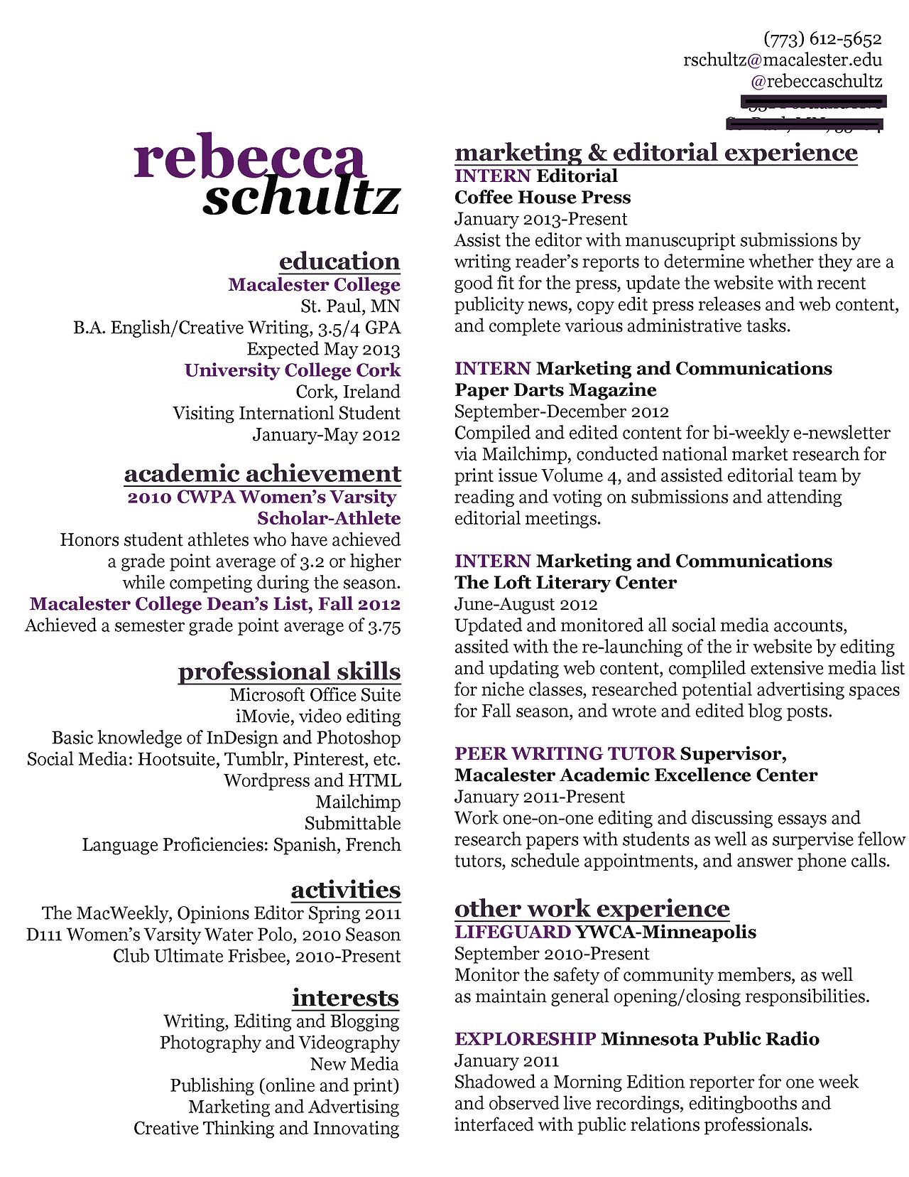 creative marketing resume example on my resume creative resume writing resume marketing resume editorial resume