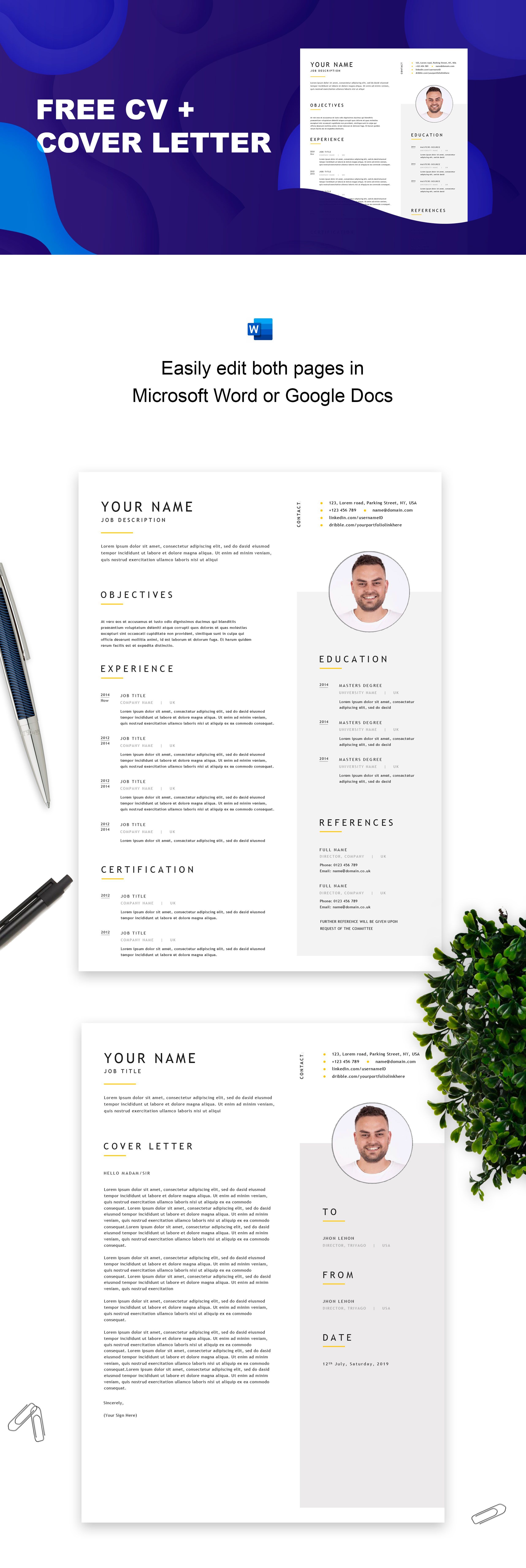 this cv is created in microsoft word and is very simple to edit and customise if y cv template free cv templates free download free printable resume templates free resume download on this cv is created in microsoft word and is very simple to edit and customise if y cv template free cv templates free download free printable resume templates