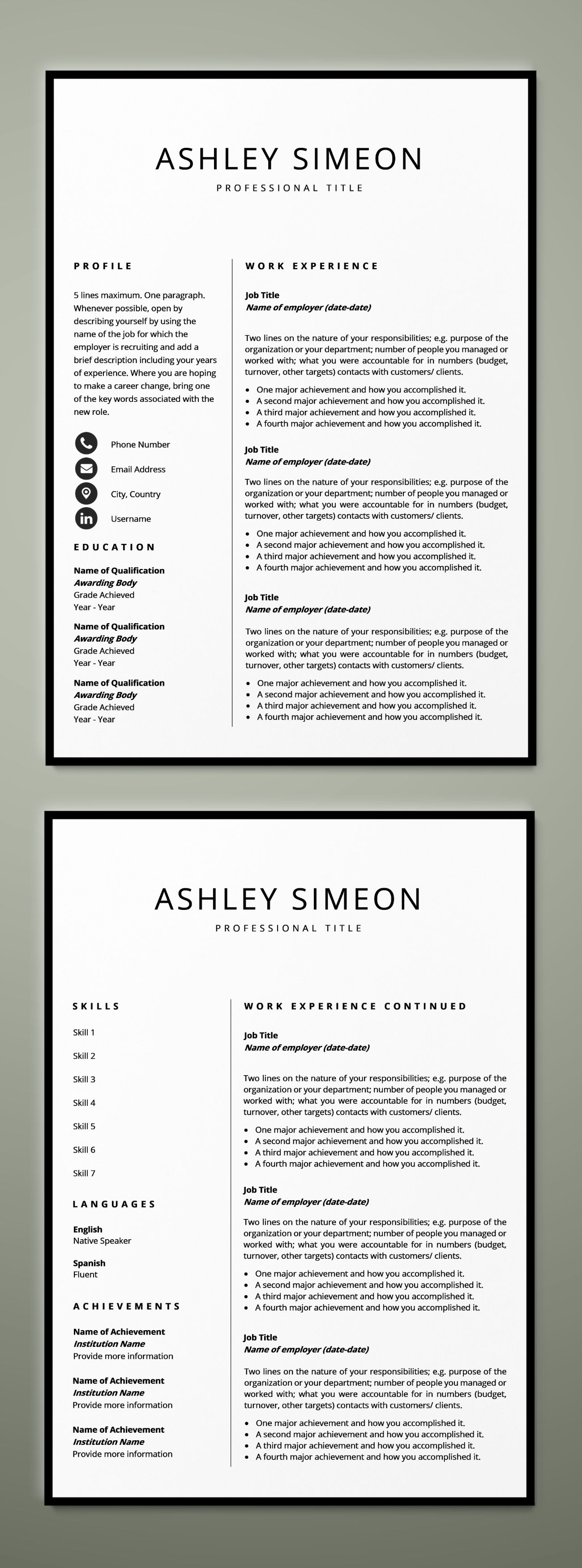 resume key qualification words on modern resume template for word professional cv resume resume design template resume design professional resume design