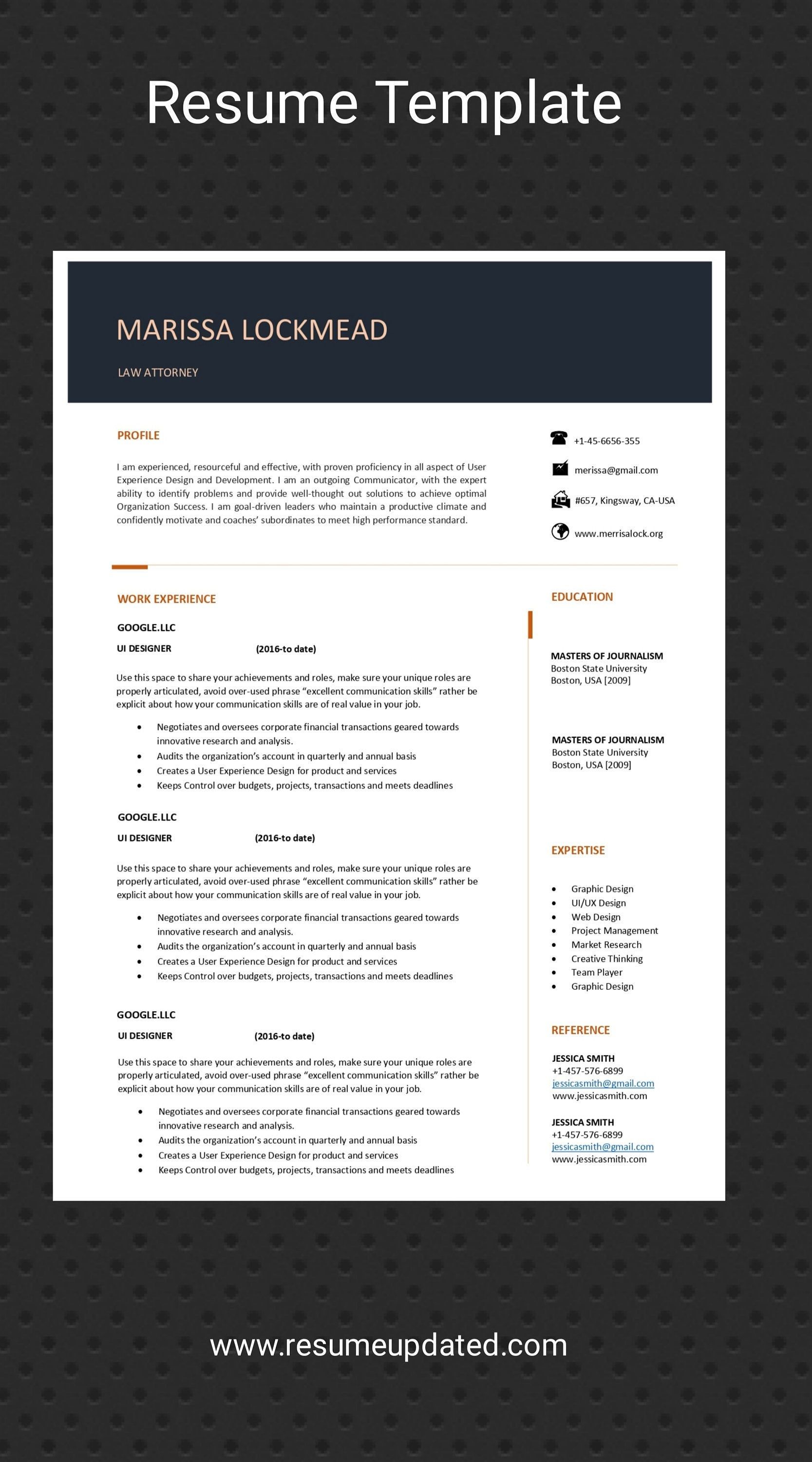 ats resume template on cv template ats resume professional resume resume template etsy in 2021 resume template resume template etsy cv template