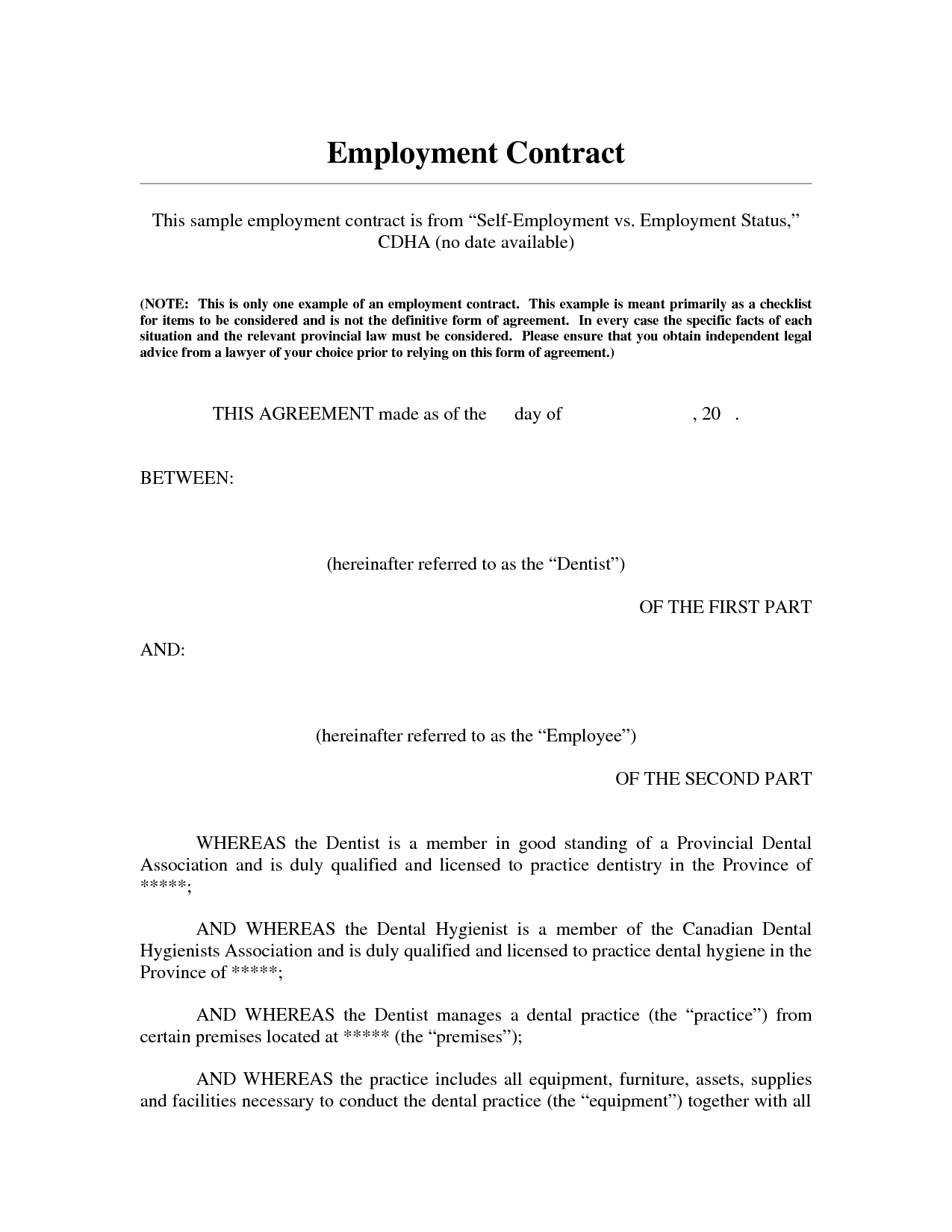 employed as a contractor on employment contract example contract contract template employment
