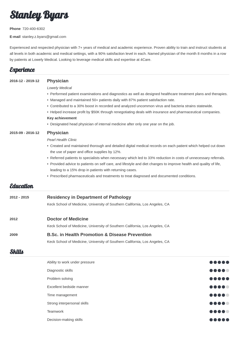 entry level hr assistant resume on physician cv example template valera cv examples curriculum vitae template recruiter resume