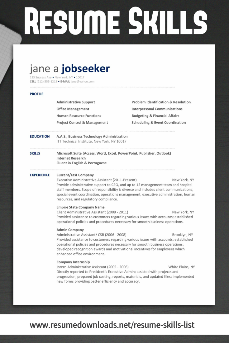 skills to list on a resume on resume skills list need help adding resume skills to impress employers we have a large sample of skill resume skills resume skills list good resume examples