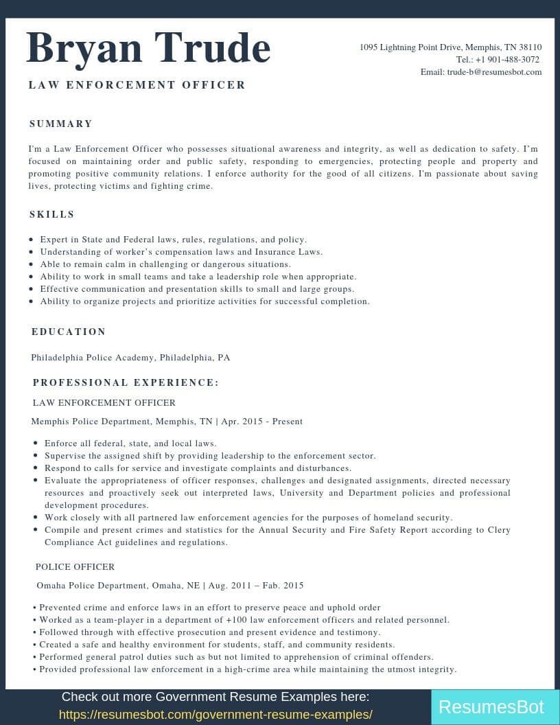 law enforcement resume samples pdf on law enforcement resume samples templates pdf doc 2021 law enforcement resumes bot resume examples resume template examples cover letter example templates