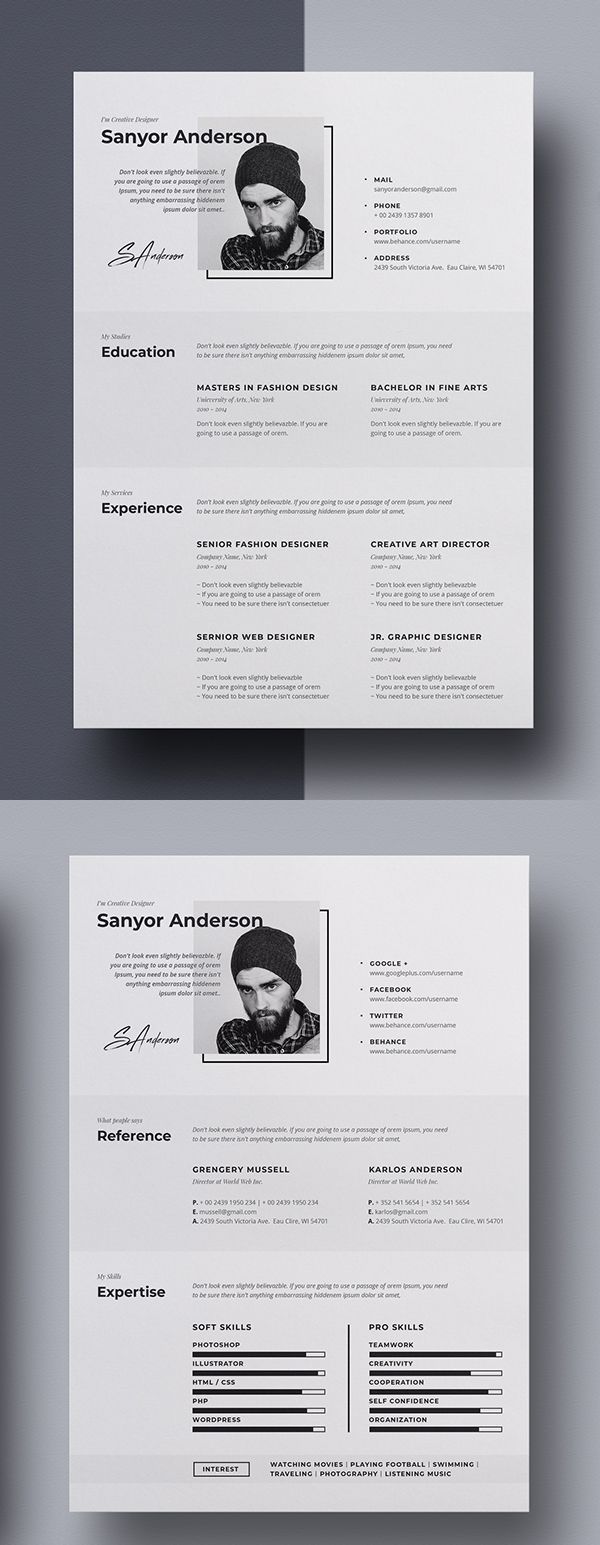 look at resumes for free on pin on portfolio resume