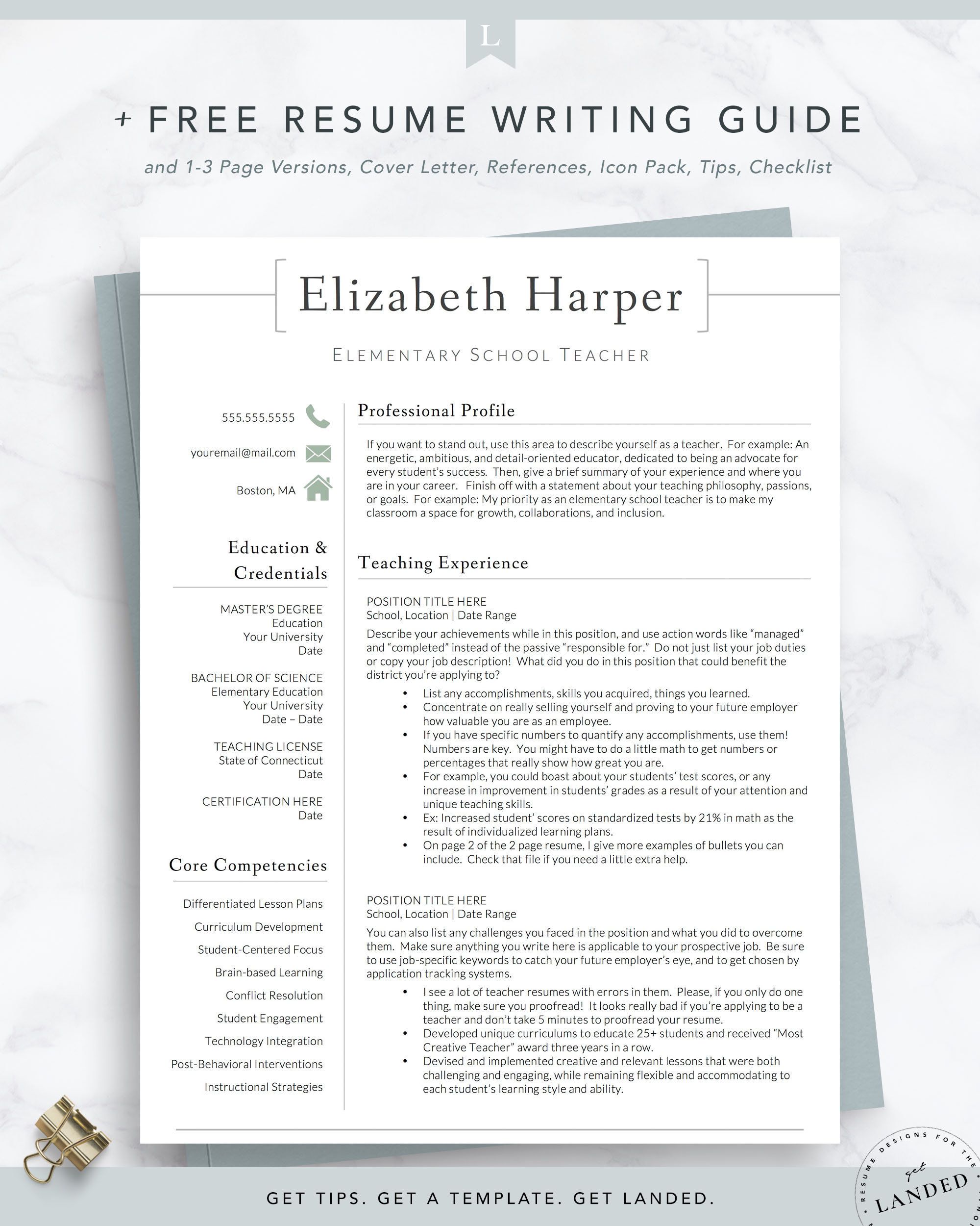 resume writing certification free on teacher resume template for word pages teacher cv etsy teacher resume template executive resume template resume template word