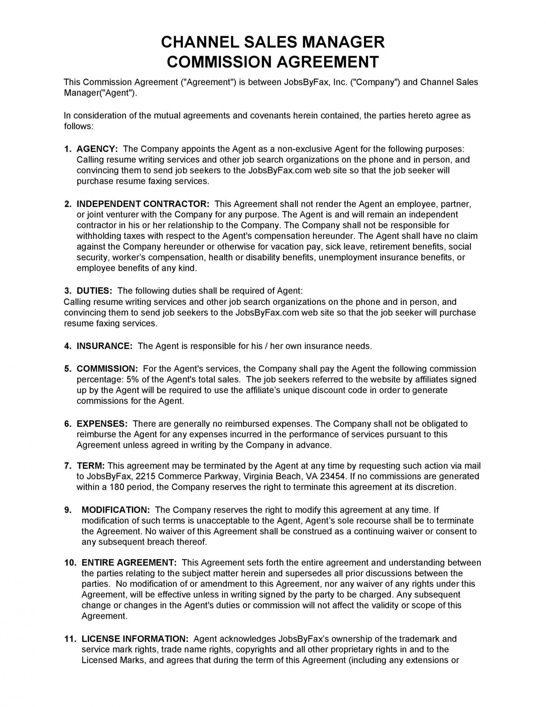 printable 36 free commission agreements sales real estate contractor long term service agreem contract template resume writing services agreement licensed insurance agent job description for resume on printable 36 free commission agreements sales real estate contractor long term service agreem contract template resume writing services agreement