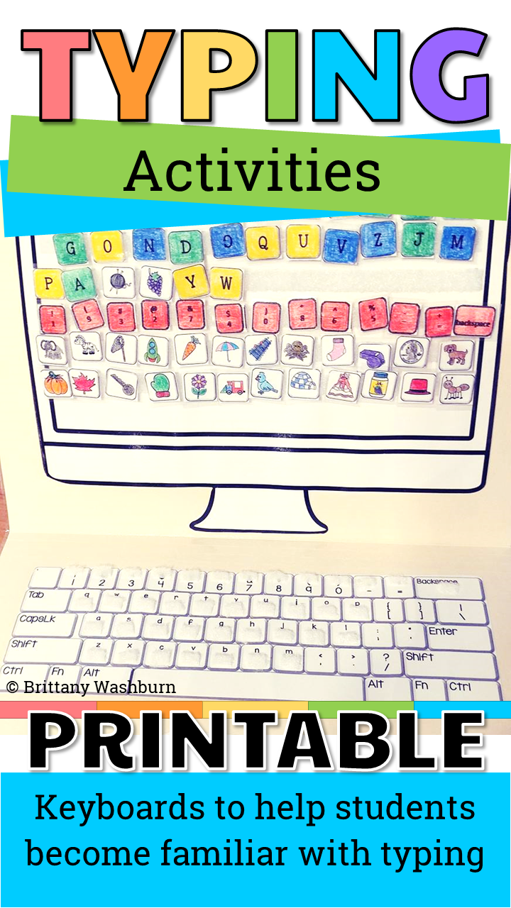 computer basic skills on file folder keyboard activities typing skills teaching computers computer lab lessons