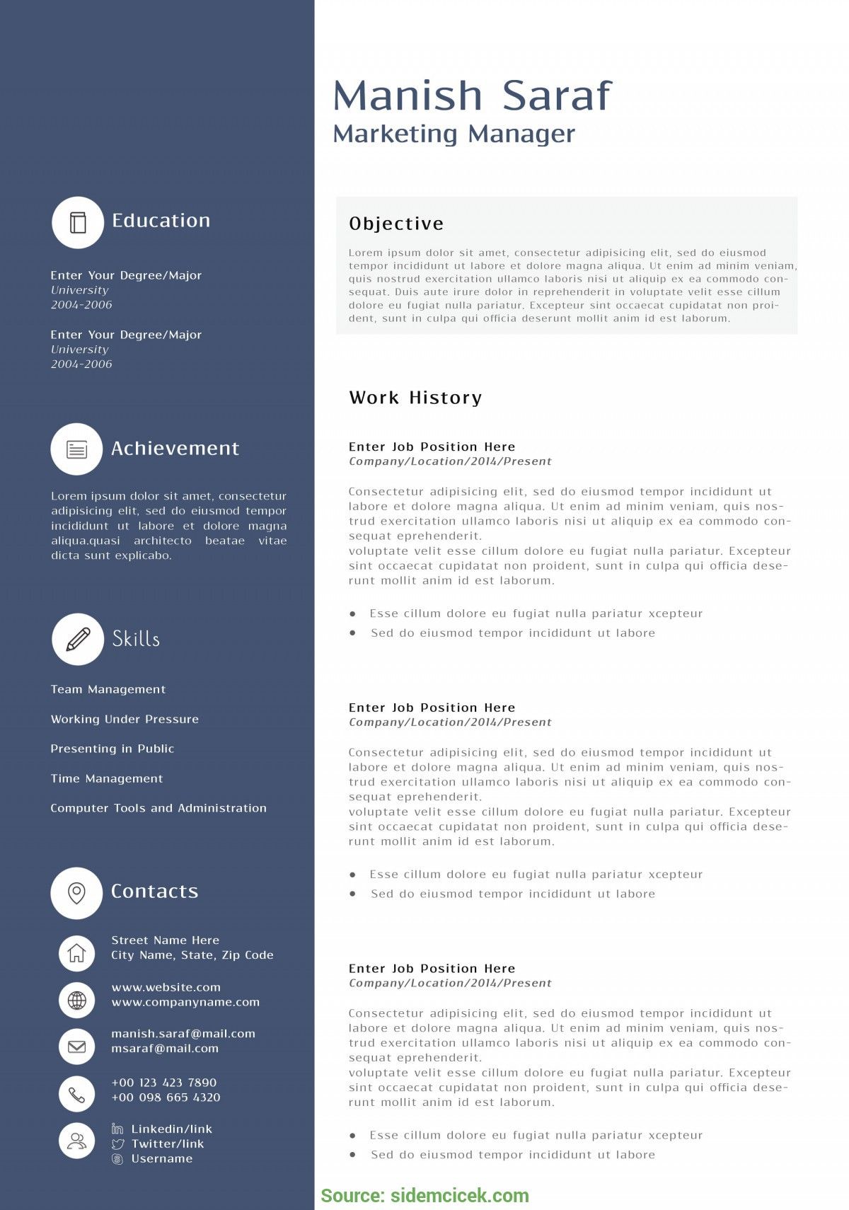 resume for social media marketing on resume examples me nbspthis website is for sale nbspresume examples resources and information marketing resume resume templates resume template free