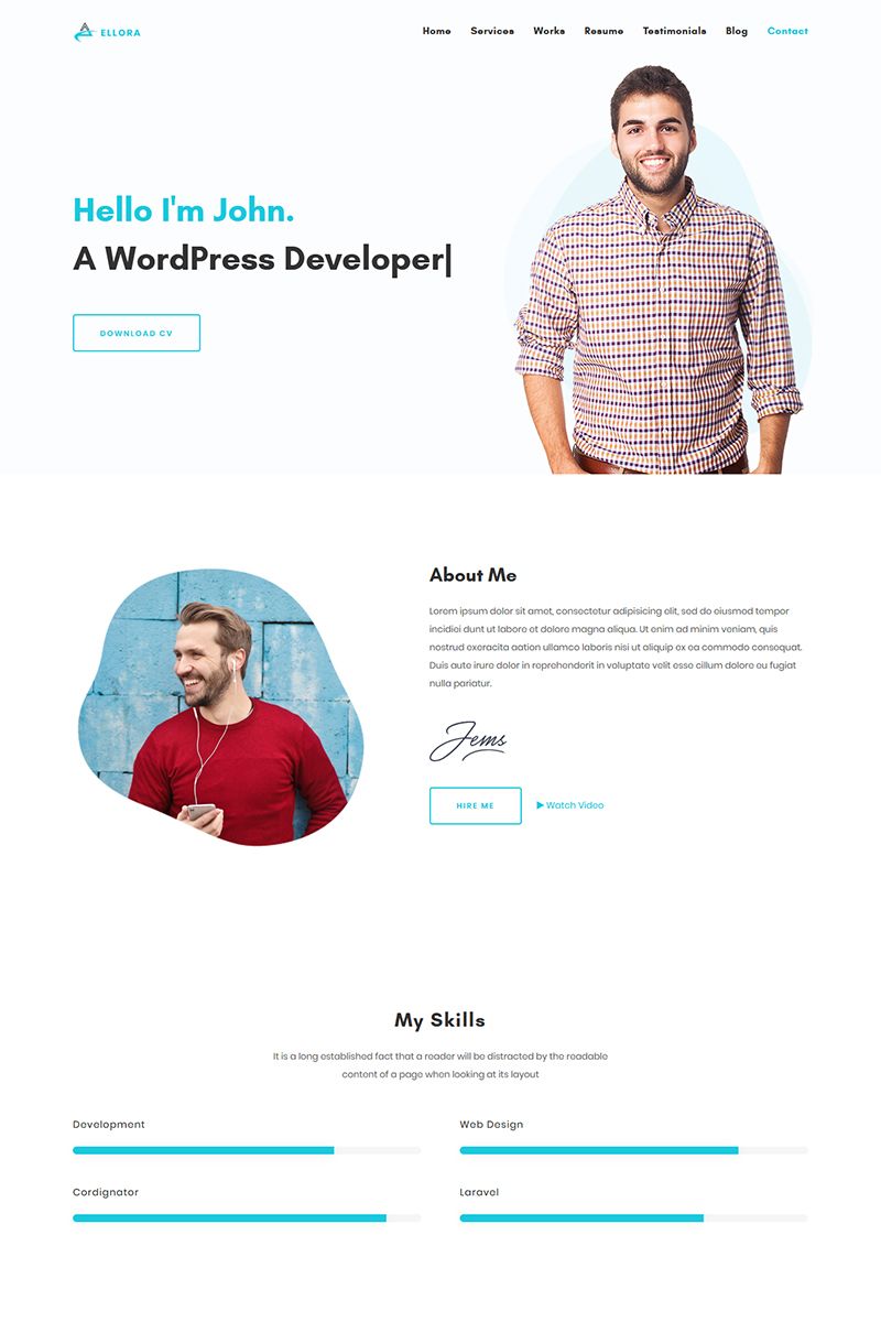personal resume website examples on ellora personal resume portfolio web design personal website design portfolio website design