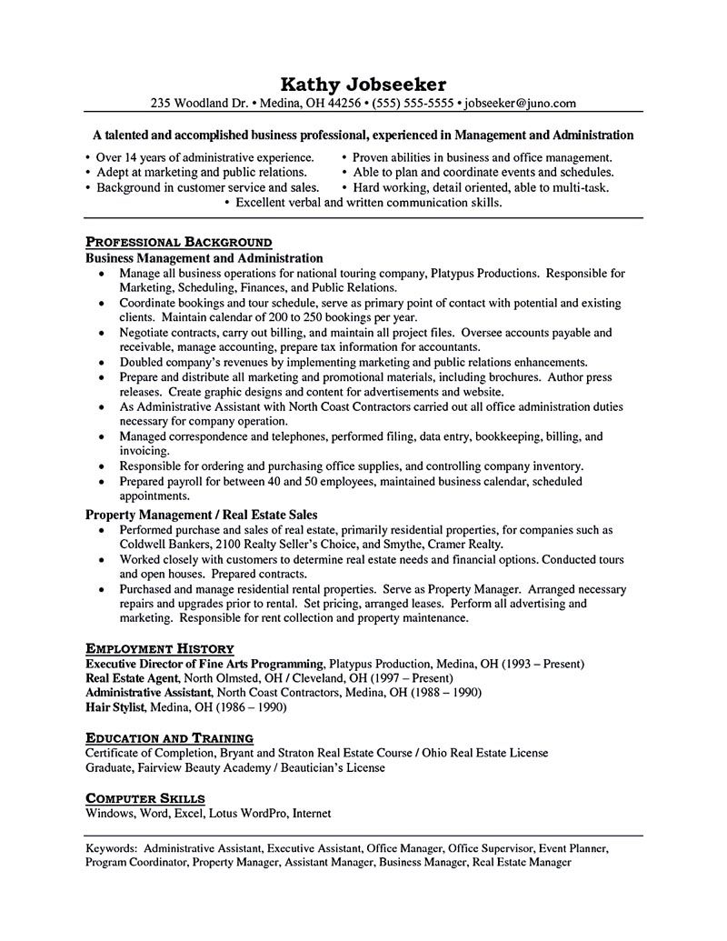 how to describe administrative experience on property manager resume should be rightly written to describe your skills as a property manager prope manager resume project manager resume job resume samples