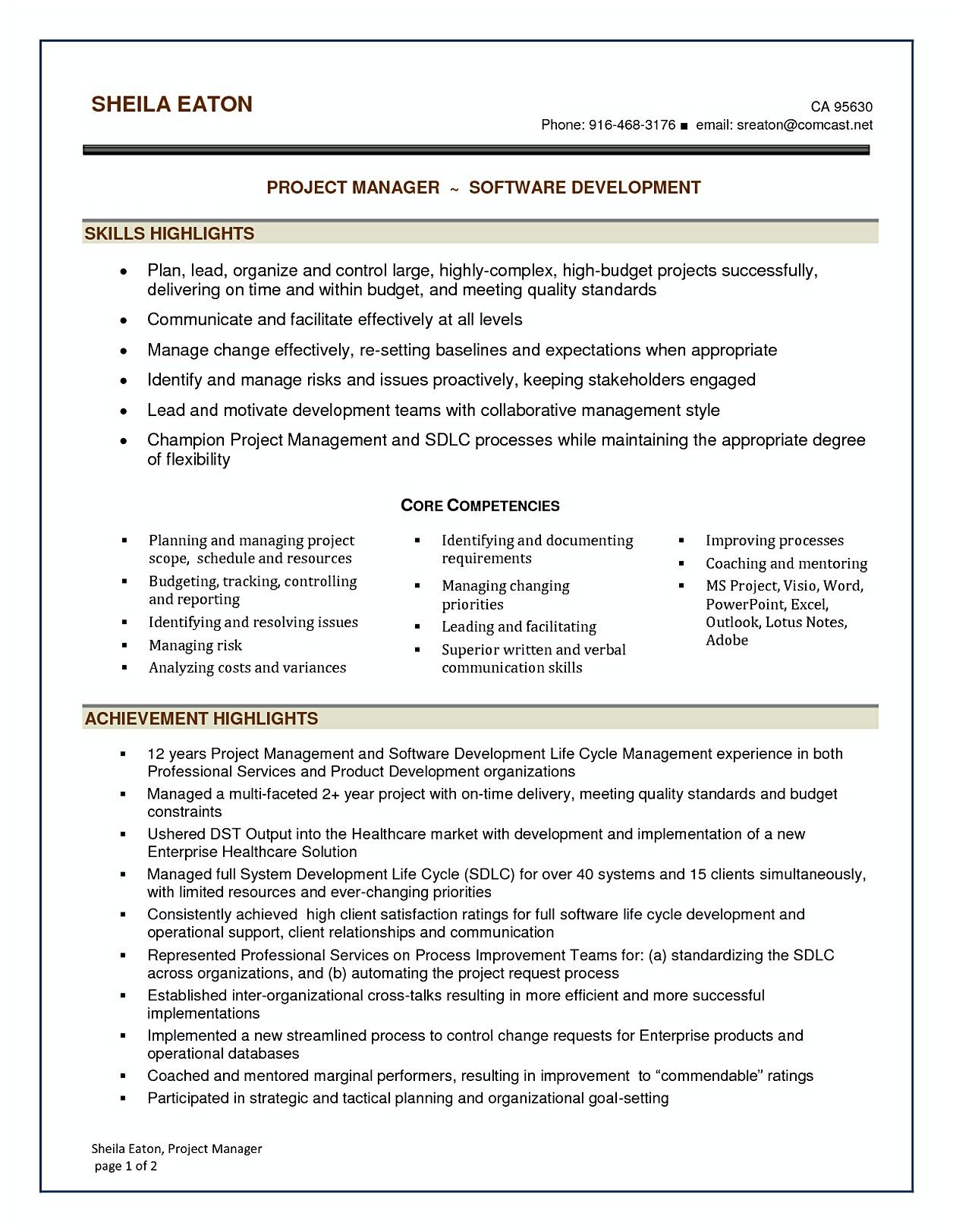it project manager summary examples on software project manager resume sample software project manager resume in ways to applying for sof project manager resume manager resume project management