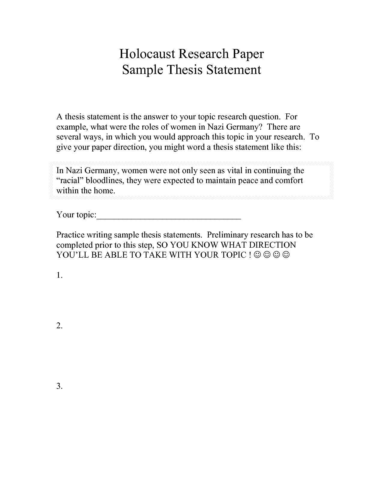 examples of a thesis statement on pin on narrative essay