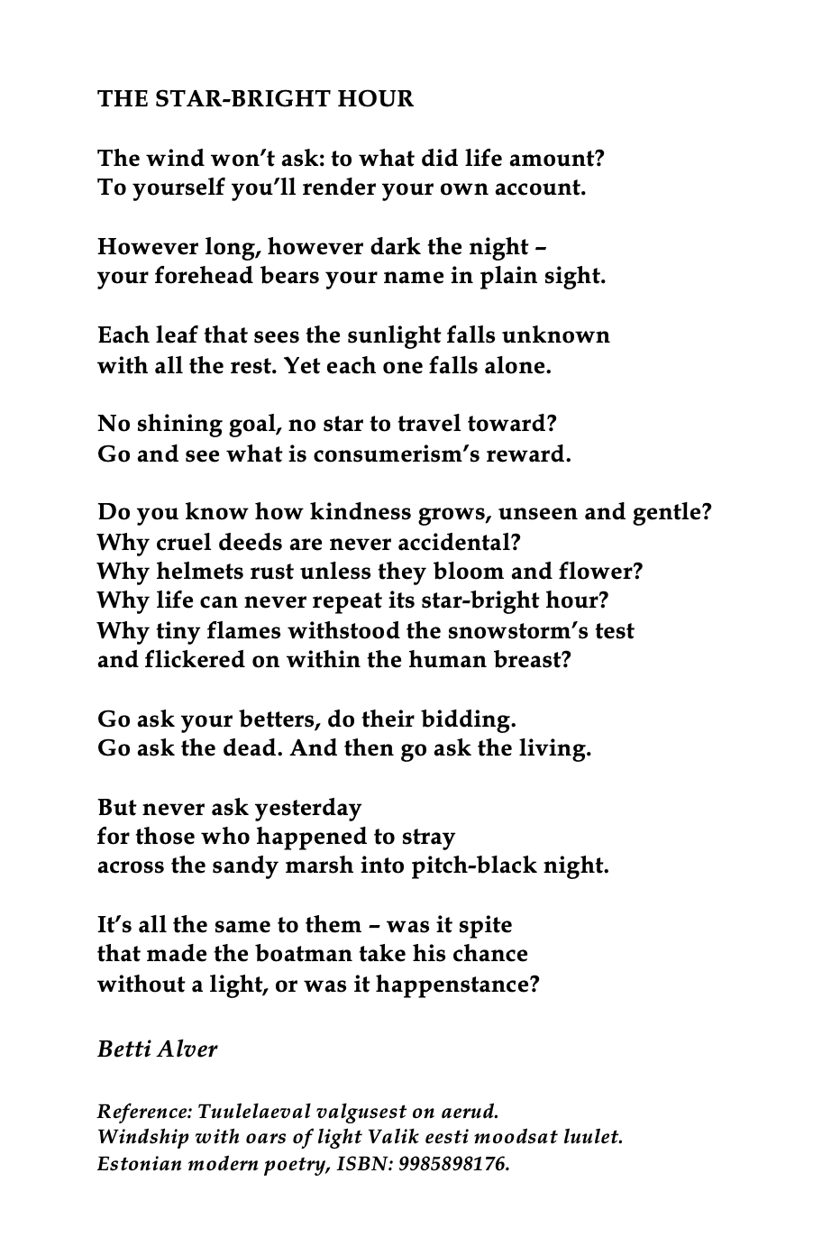 dorothy parker bio on betti alver the star bright hour aesthetic words modern poetry writing poetry