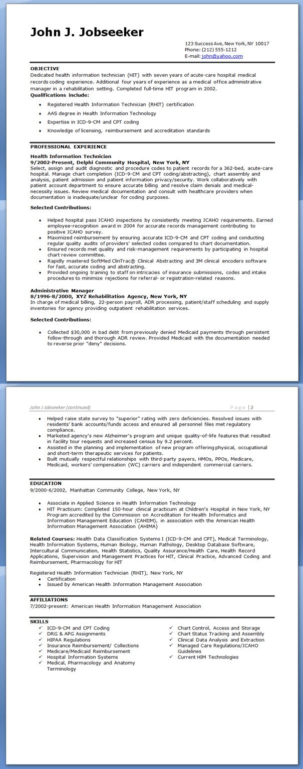 health information technician resume sample resume downloads health information management technology job medical billing and coding licensed insurance agent job description for resume on health information technician resume sample resume downloads health information management technology job medical billing and coding