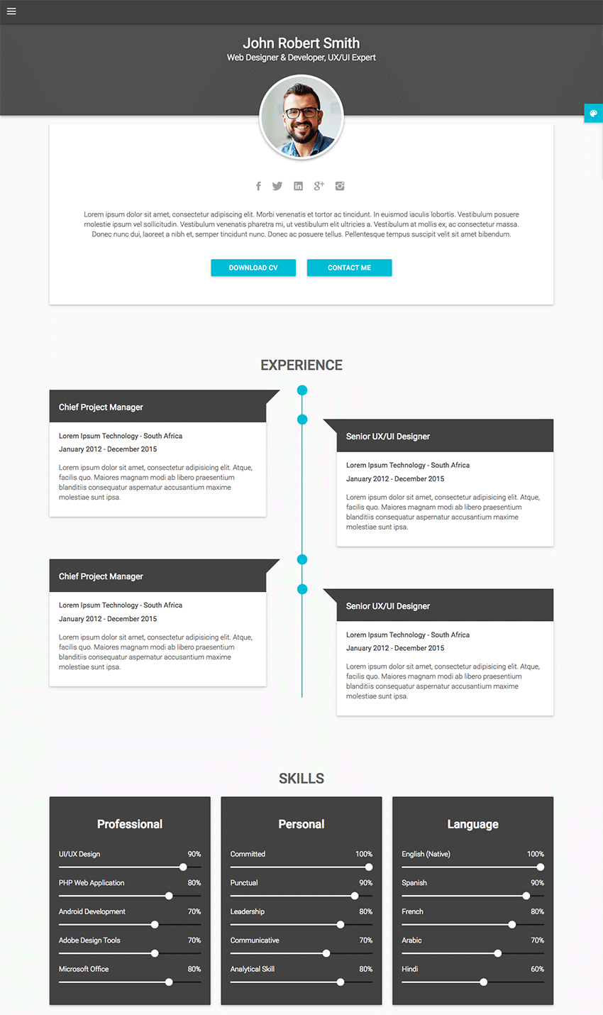 personal resume website examples on resume templates html 2 templates example templates example personal resume resume template online resume website