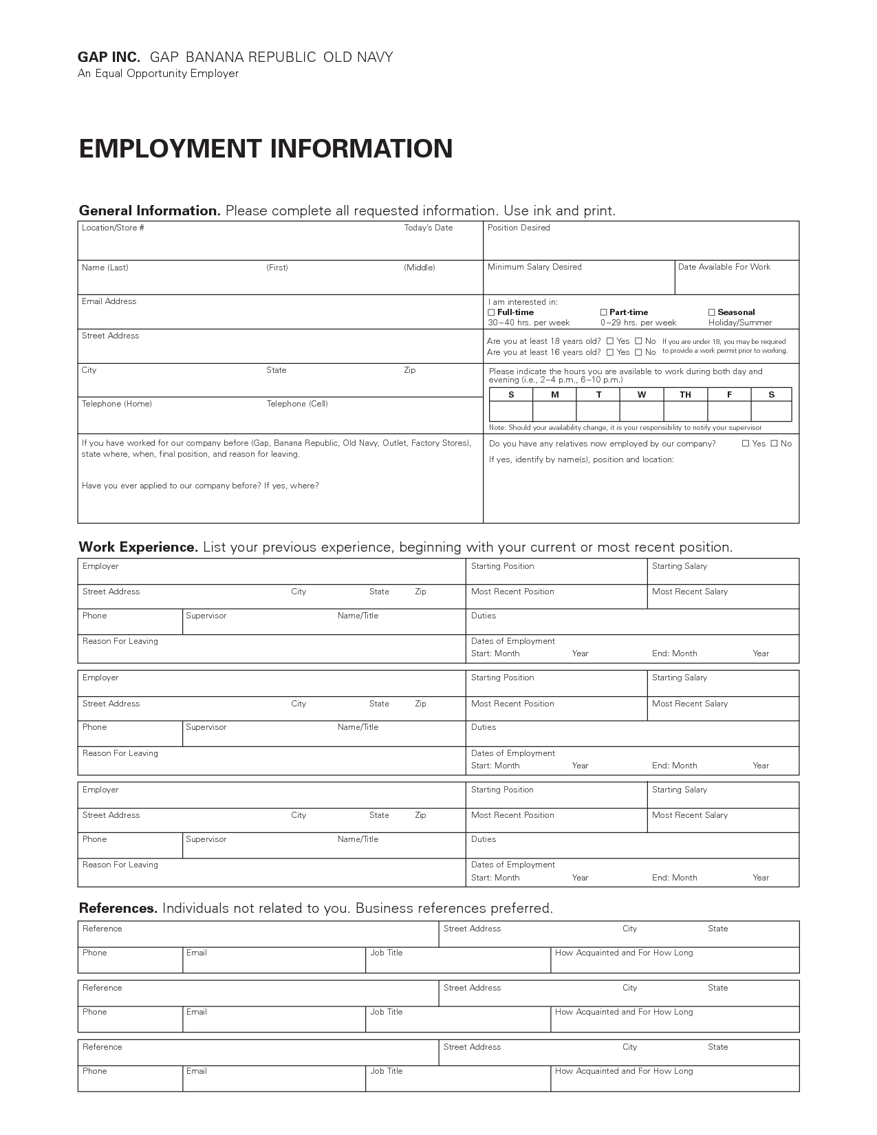 work application template on standard job application form printable job application form employment application job application