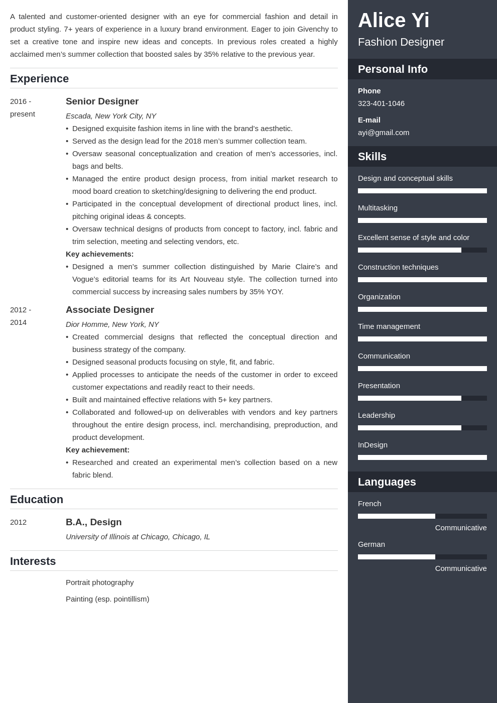 fashion designer resumetemplates on fashion designer resume example template enfold fashion designer resume resume design resume examples