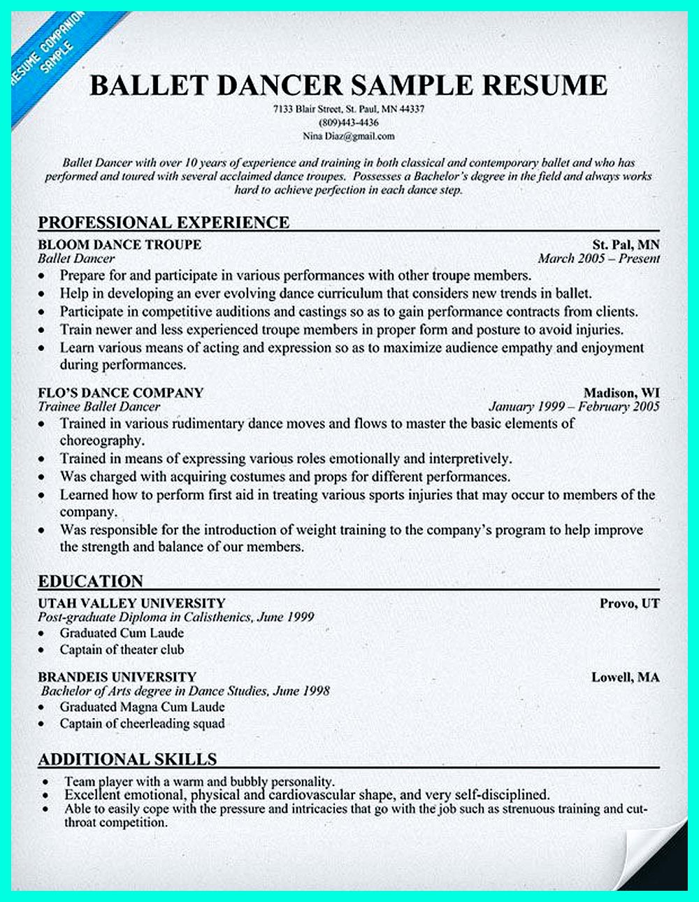 dance resume template free on dance resume can be used for both novice and professional dancer most job of dancer has minimum requirements that not all of dance resume artist resume resume