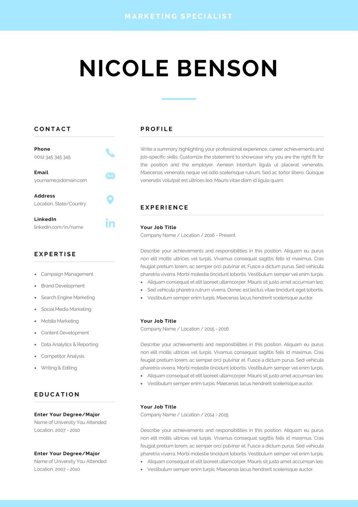 resume references template on creative resume template modern cv design for word instant etsy creative resume templates good resume examples resume references