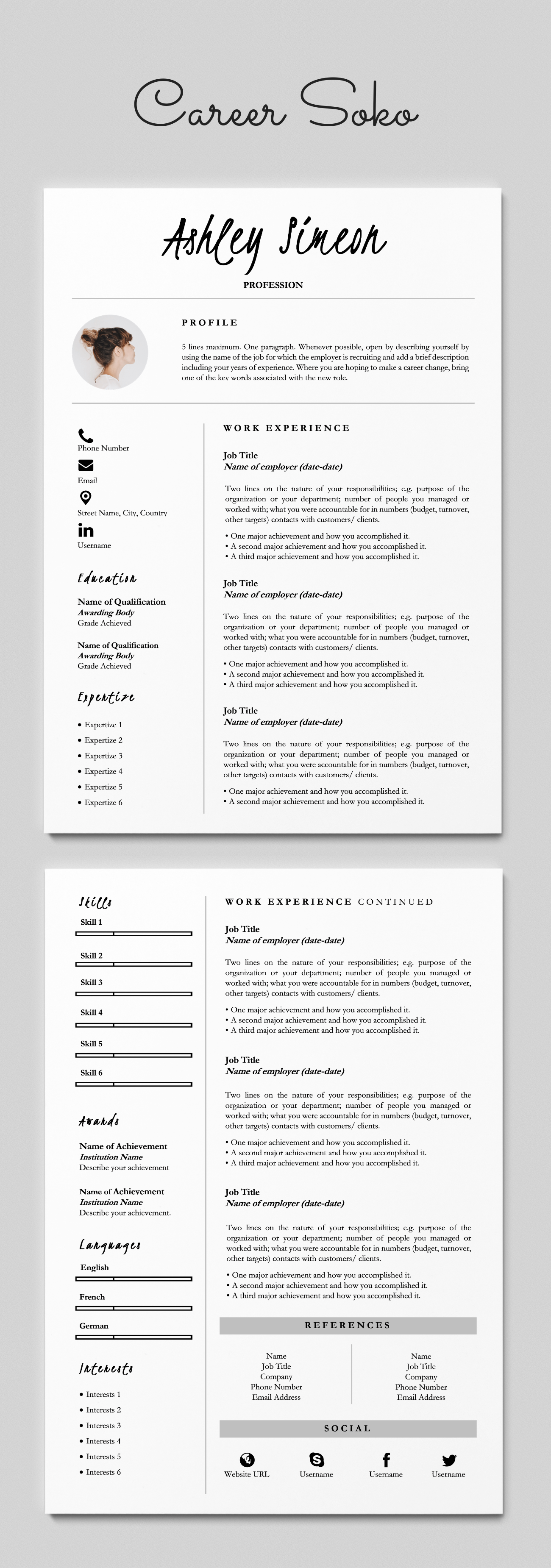 can a resume be 2 pages on minimalist resume 2 page resume template cv template etsy resume template word resume design template resume design