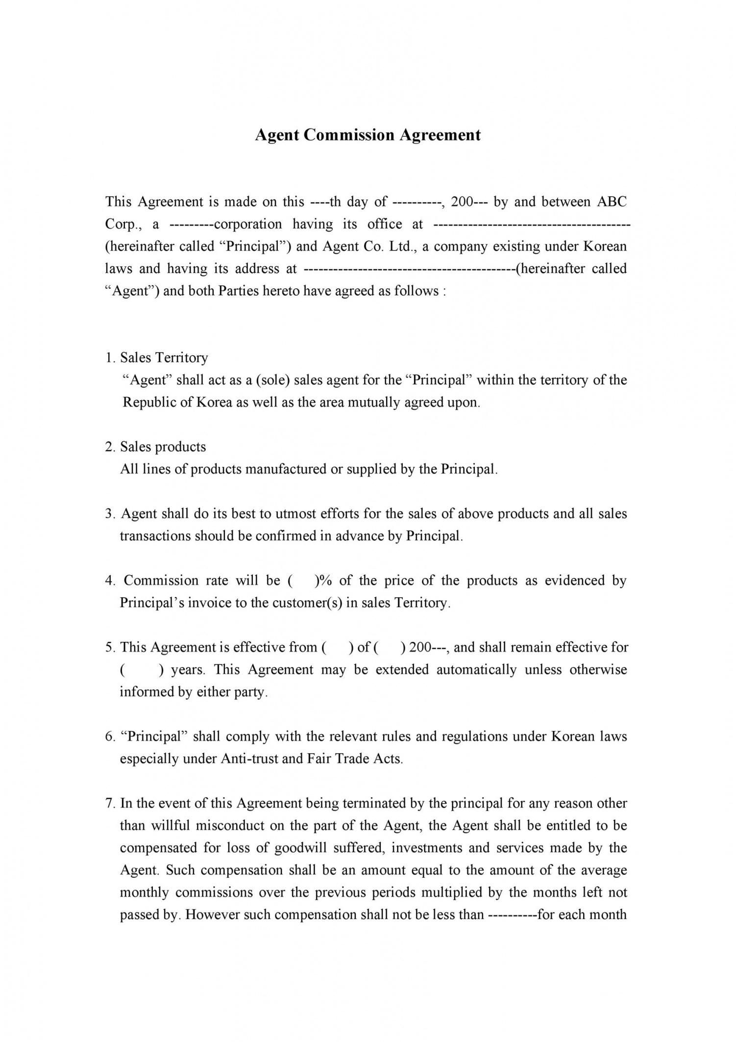free sales agreement template on browse our example of sales commission contract template contract template contract agreement contract