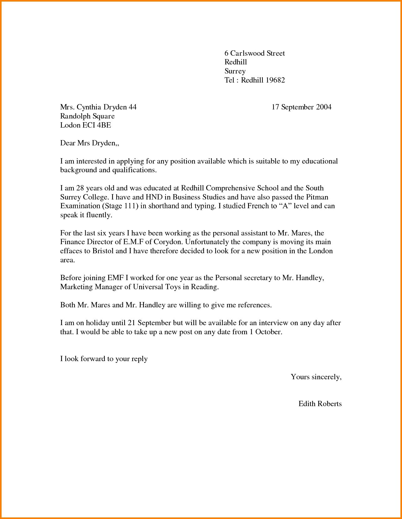 job cover letter on cover letter for any available position choice image cover letter sample application letters application letter sample lettering