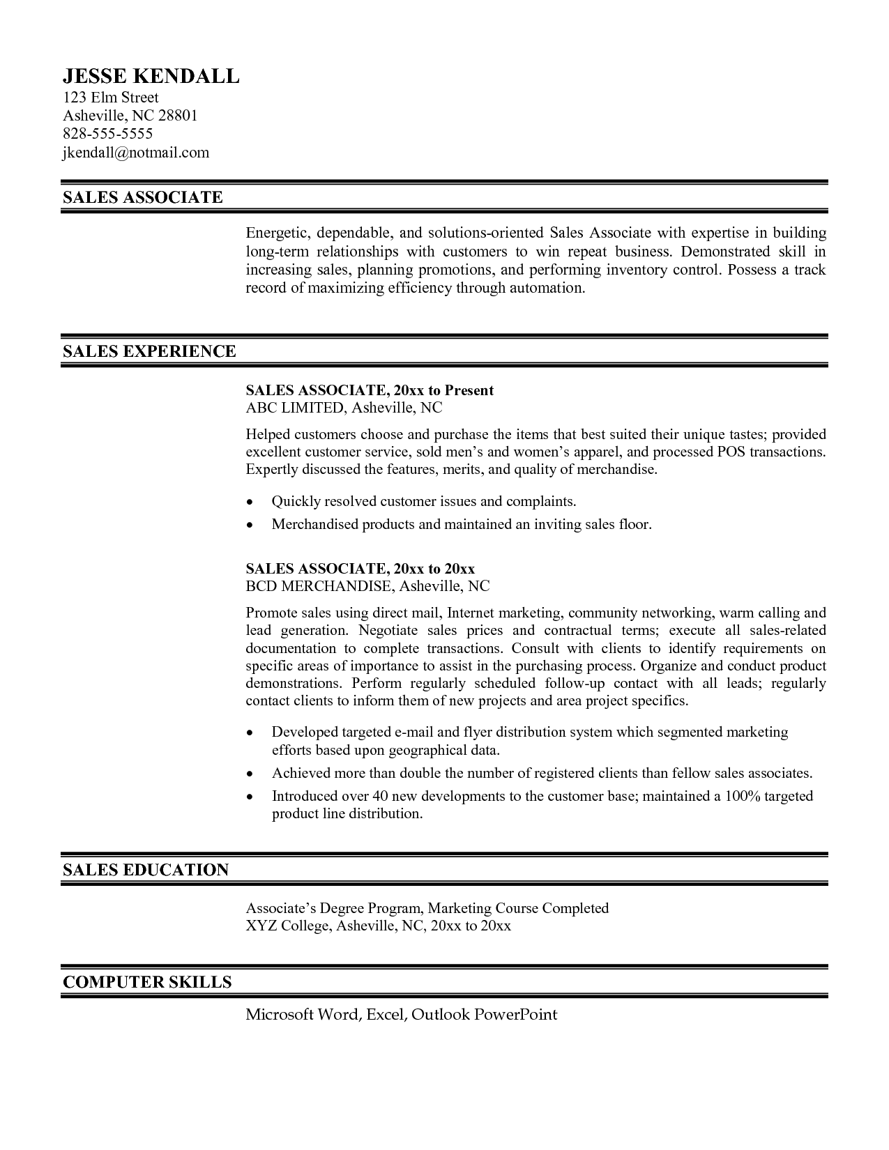 walmart sales associate resume on sales associate resume template kuokim template