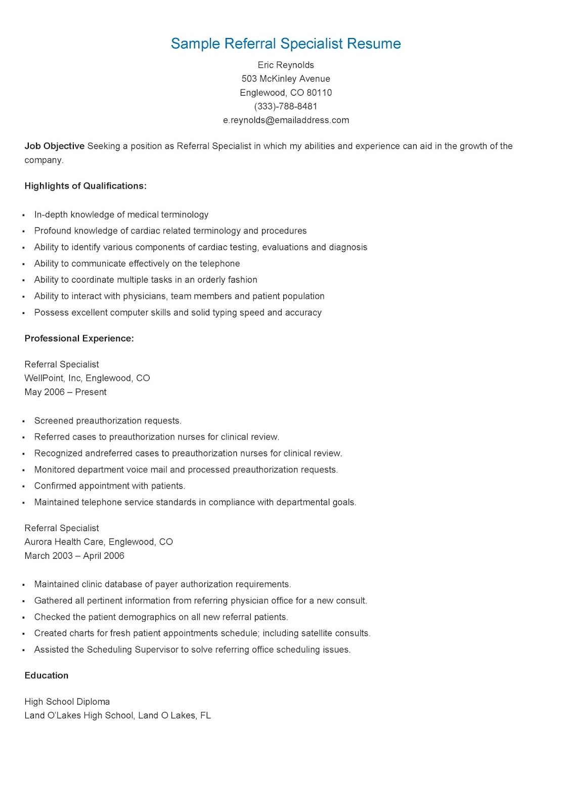 sample referral specialist resume resume referrals sample resume typing skills resume on sample referral specialist resume resume referrals sample resume