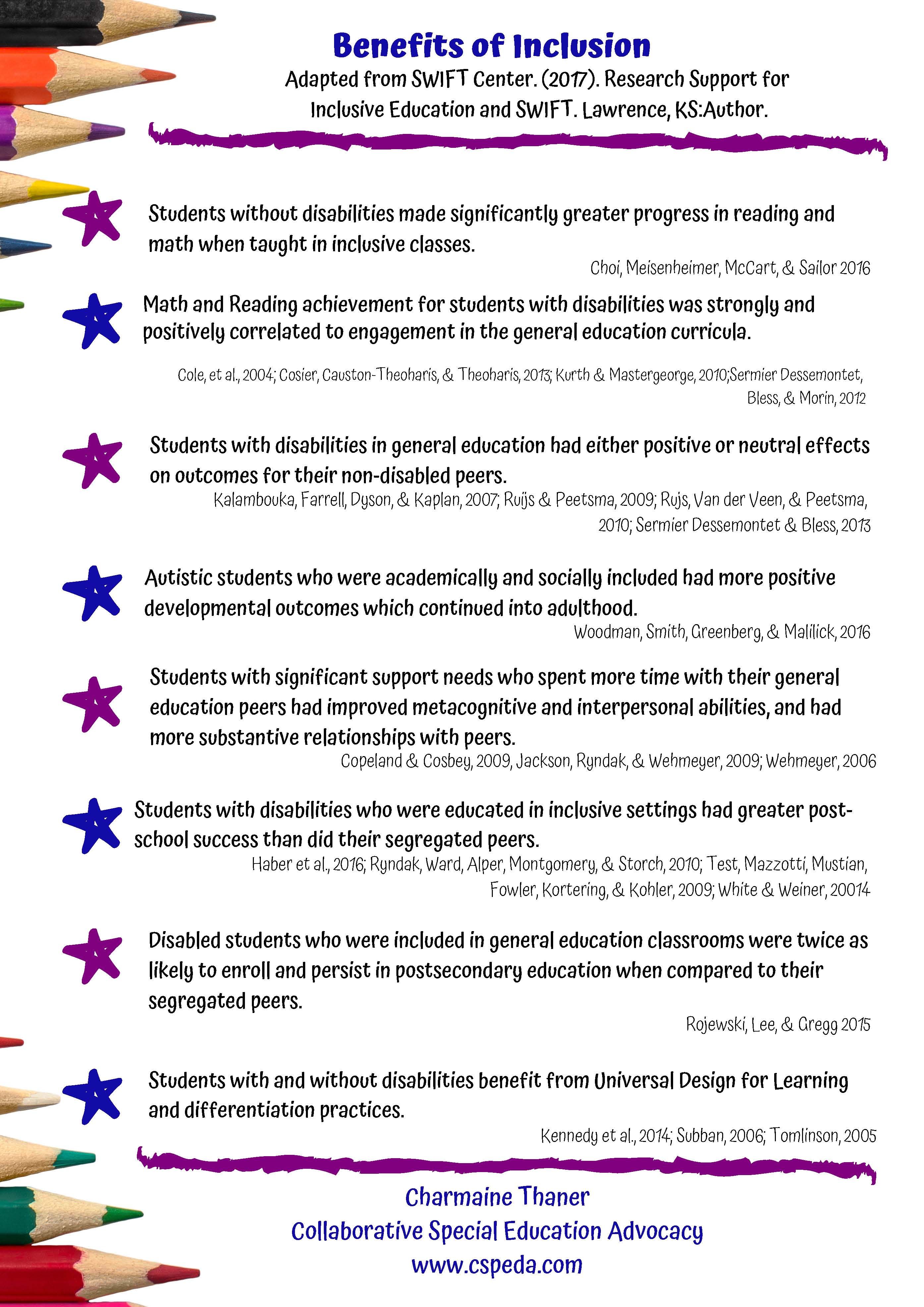 accomplishments of special ed teacher on benefits of inclusion inclusive education education teaching