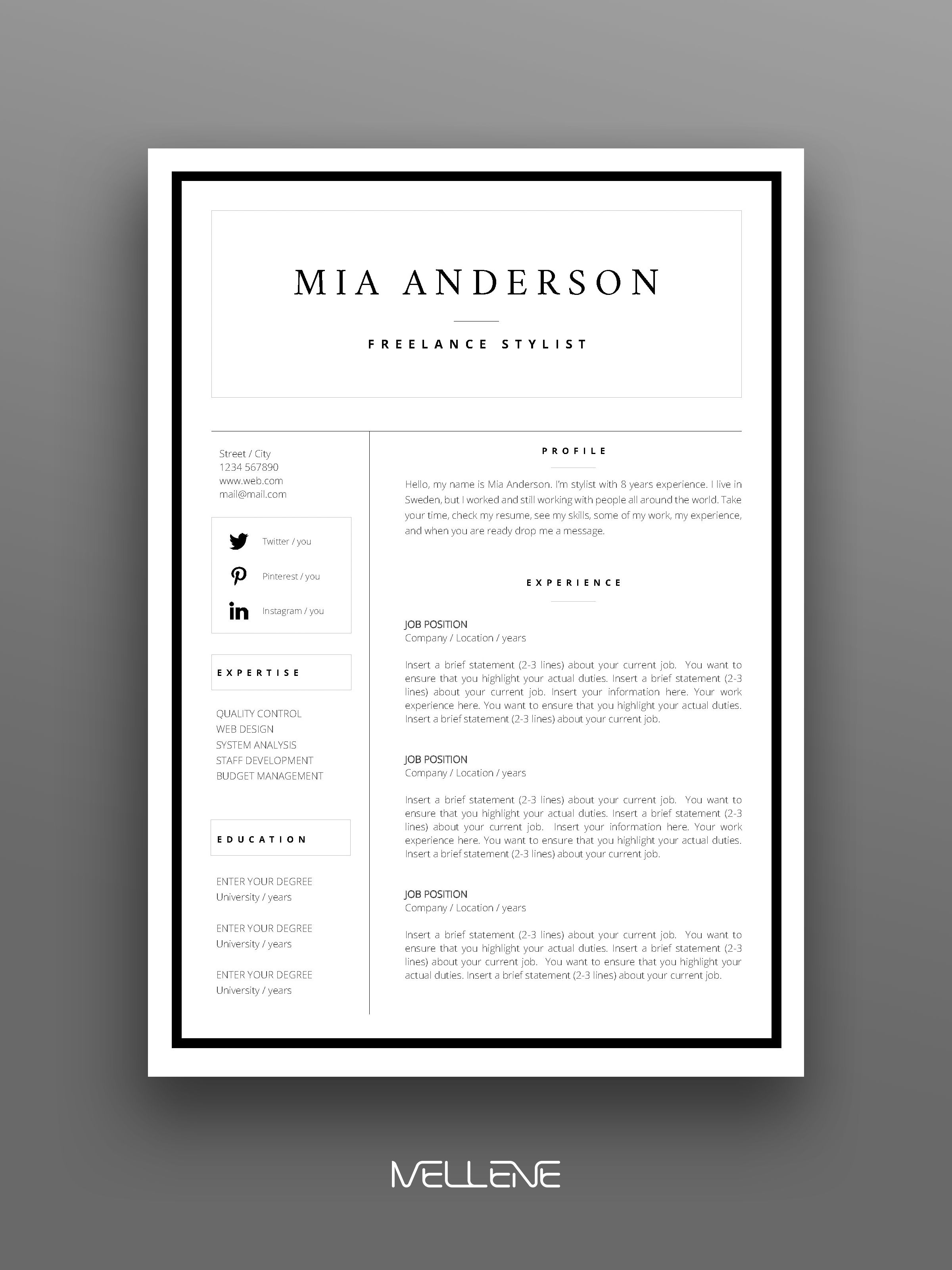 how to start your resume on resume template 3 page cv template cover letter instant etsy resume design resume design free personal branding design