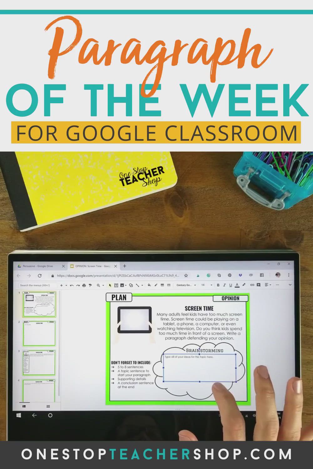 computer skills paragraph on paragraph of the week for writing practice one stop teacher shop video video paragraph writing activities teaching paragraph writing teaching techniques