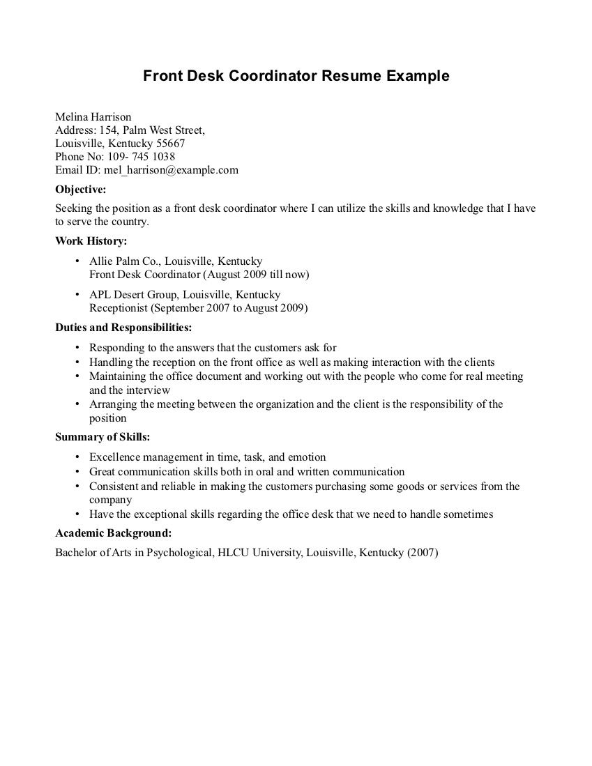front desk agent resume example on pin by gina galvan vega on resume front desk resume front desk agent